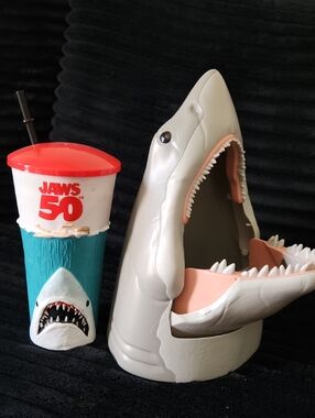 JAWS 50th Anniversary Shark Cup & Popcorn Bucket Collectible
